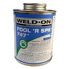 Pipe Glue Weld-On Pool 'R Spa 747 Blue - 1 Pint