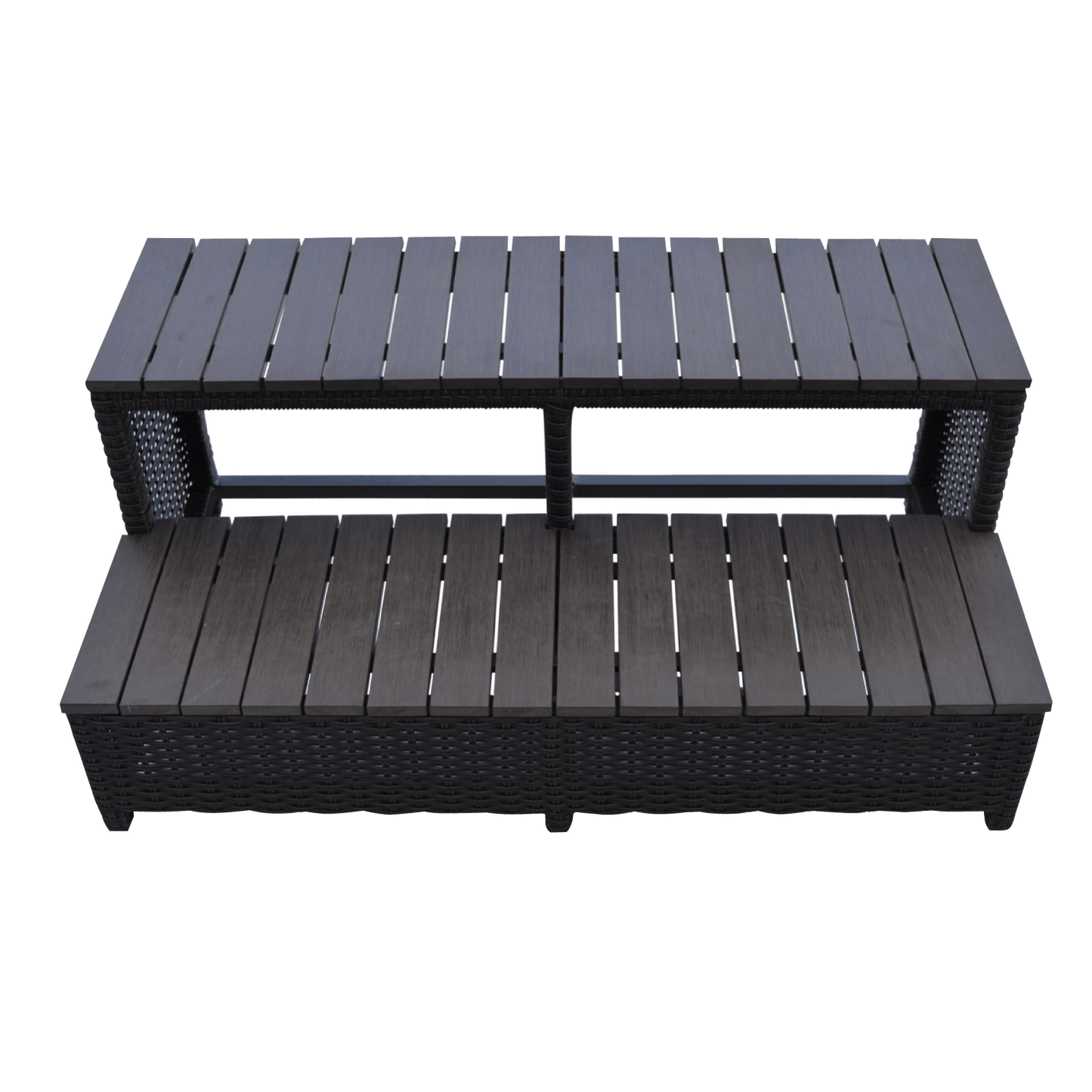 Wicker Spa Step - 96in Spas