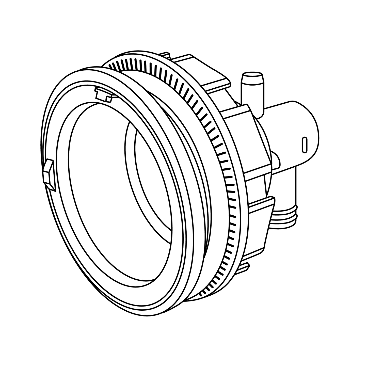 Jet Body, Thread-in, Large 5in - Hurricane Series (CSC)