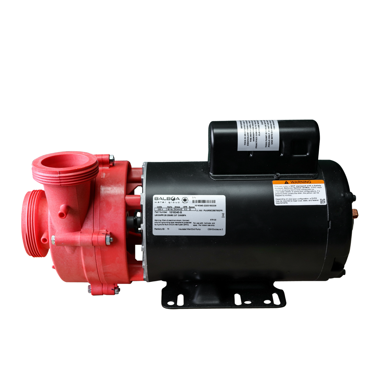 Pump 5HP 2SP 240V 2.5in/2in 60Hz - Balboa