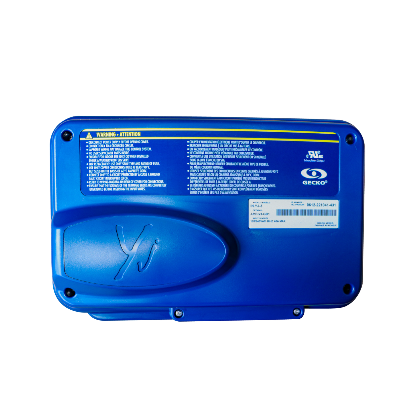 Control System (no heater), 120/240V - Gecko in.yj-V3