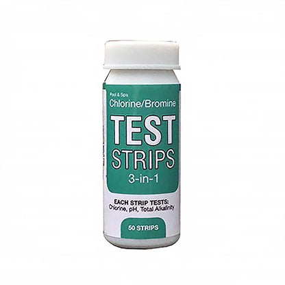 3 in 1 Chlorine Test Strips, 50 Pack