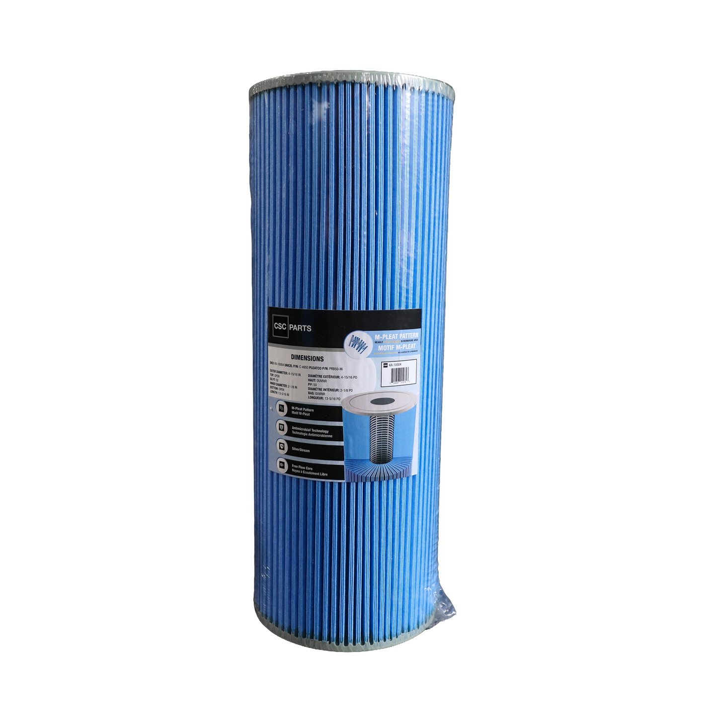 50 sqft C-4950 Antimicrobial Filter Cartridge ft. M-Pleat Design
