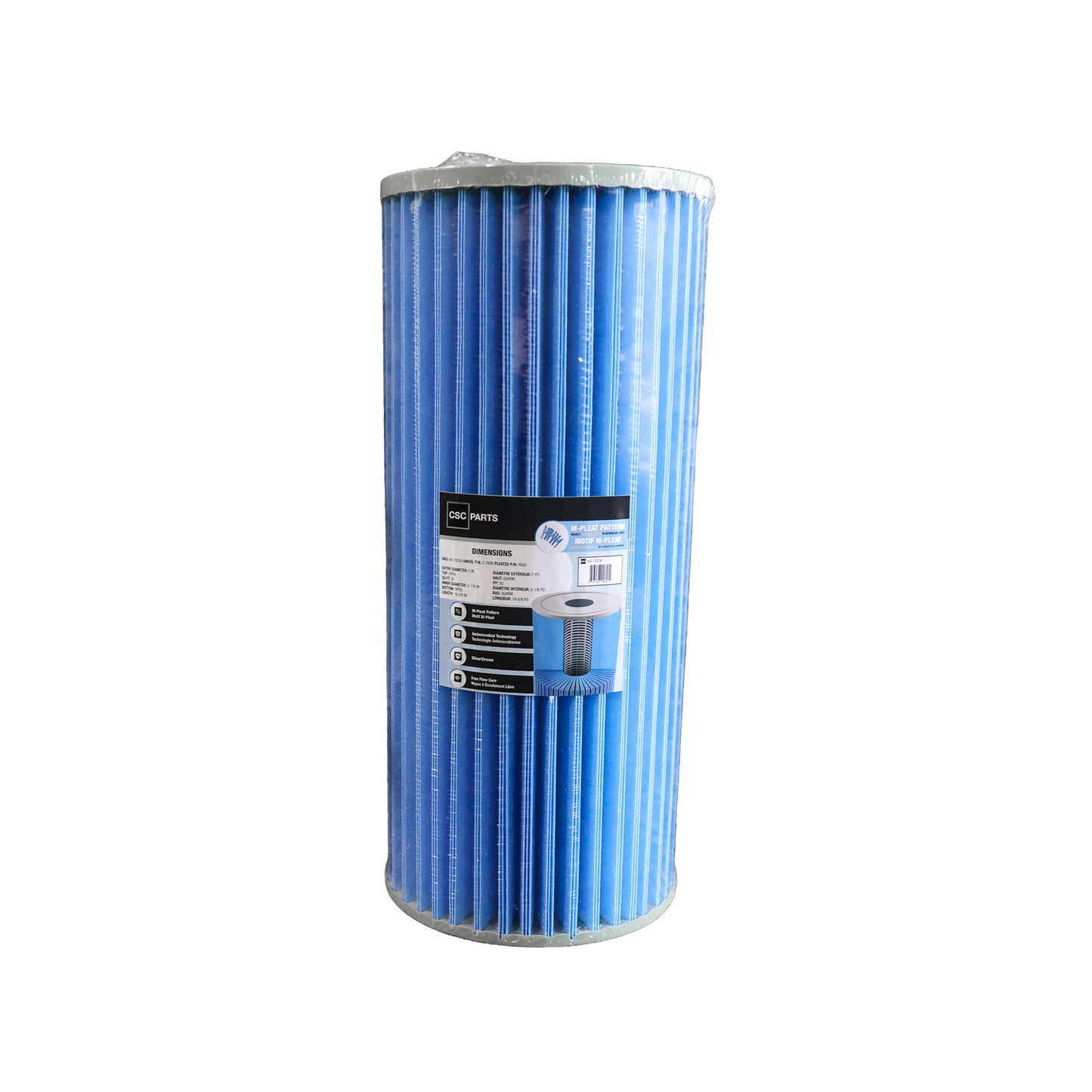 50 sqft C-7656 Antimicrobial Filter Cartridge ft. M-Pleat Design