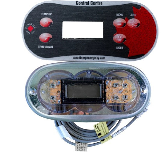 Balboa TP500S Topside Control Panel and 1 Pump Overlay Combo