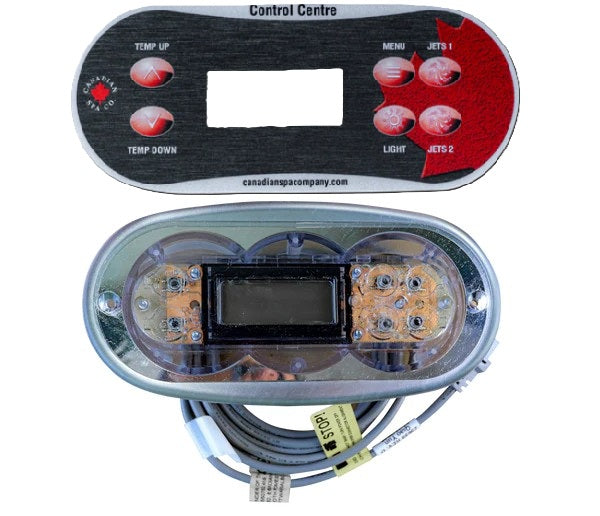 Balboa TP500S Topside Control Panel and 2 Pump Overlay Combo