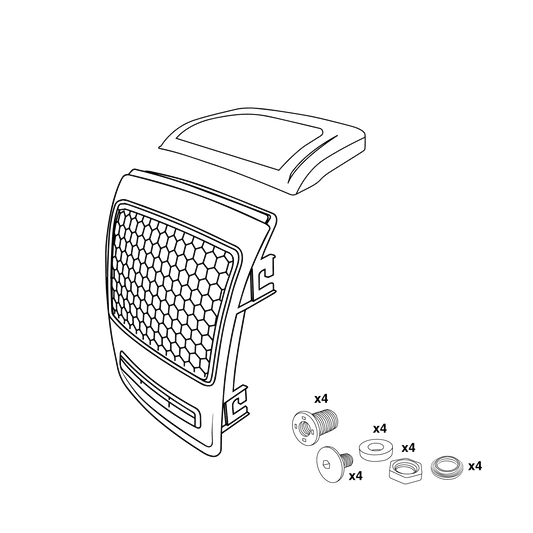Filter Grate Set (Grey) - Black Ice