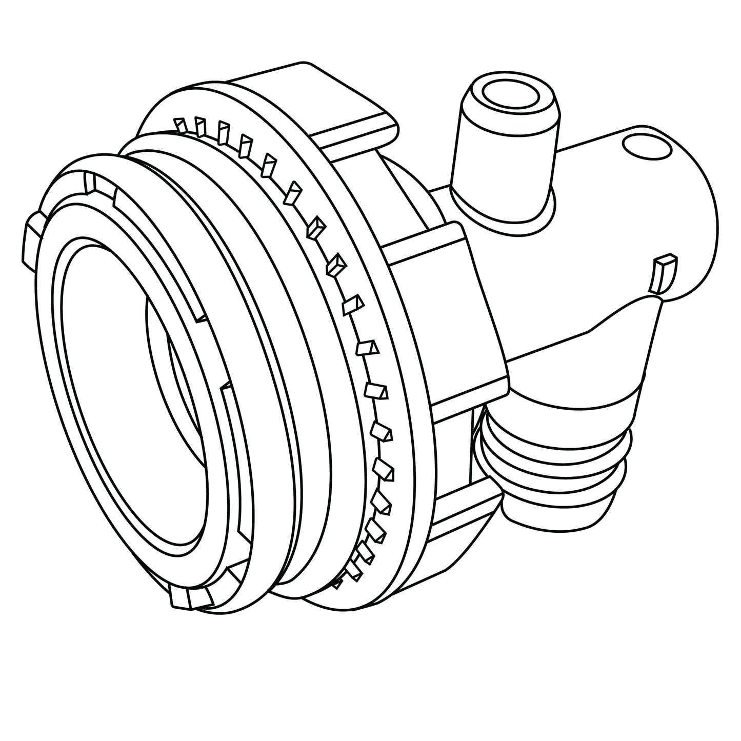 Jet Body, Thread-in, Small 2.25in - Hurricane Series (CSC)