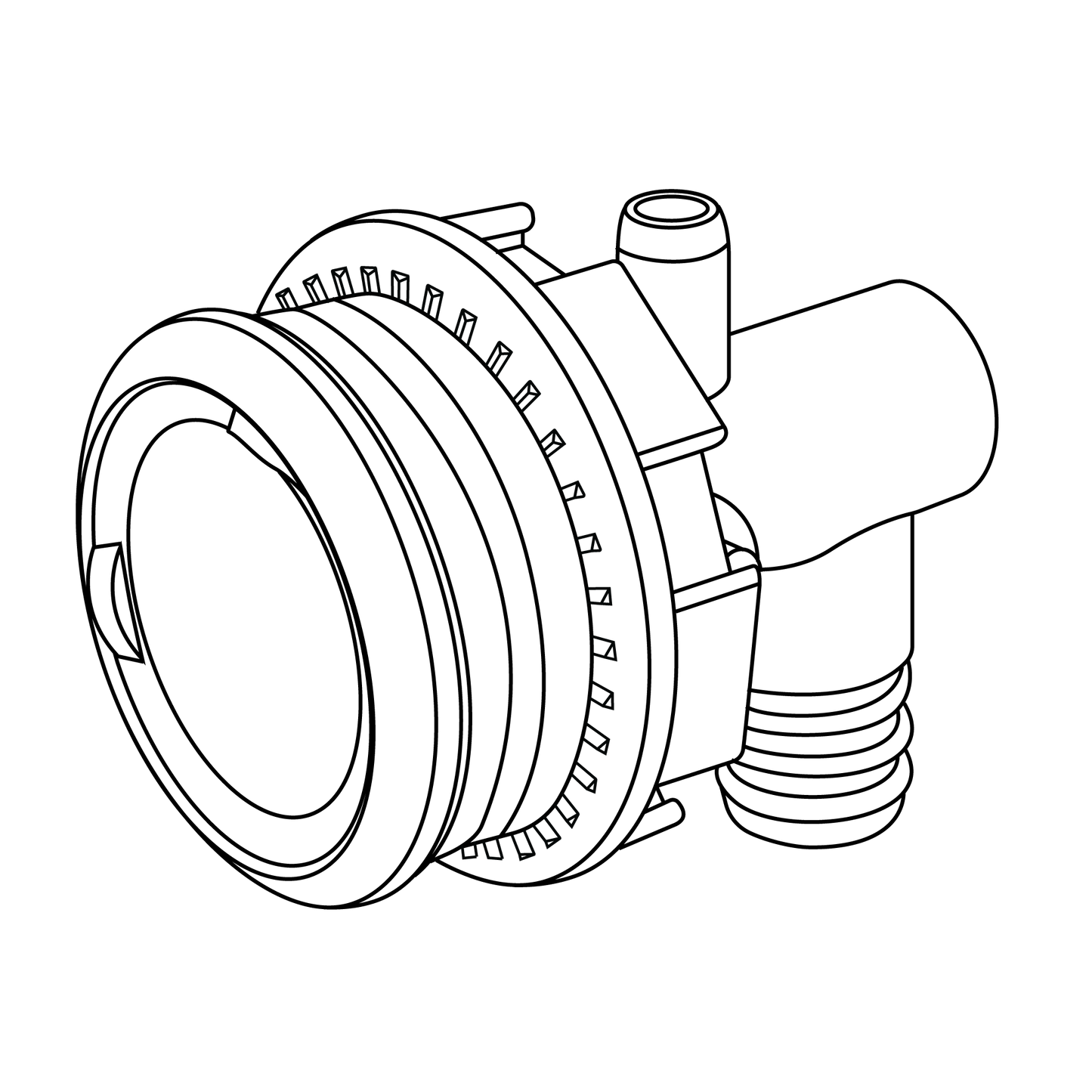 Jet Body, Thread-in, Medium 3.5in - Hurricane Series (CSC)