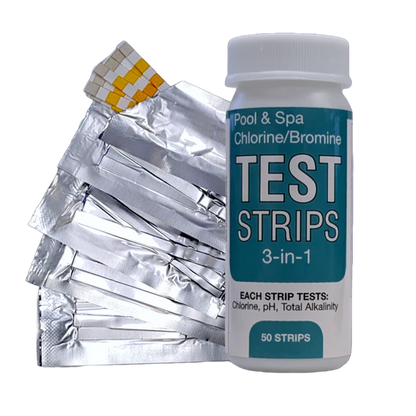 3 in 1 Chlorine Test Strips, 50 Pack