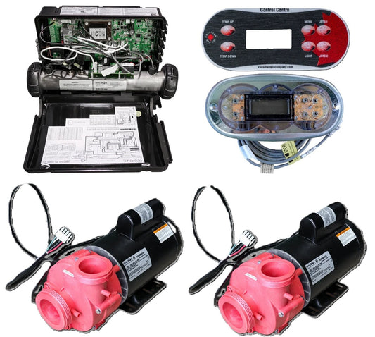 Balboa CNBP501 Control System with 2x 5HP Pump & TP500S Topside Bundle, 240V