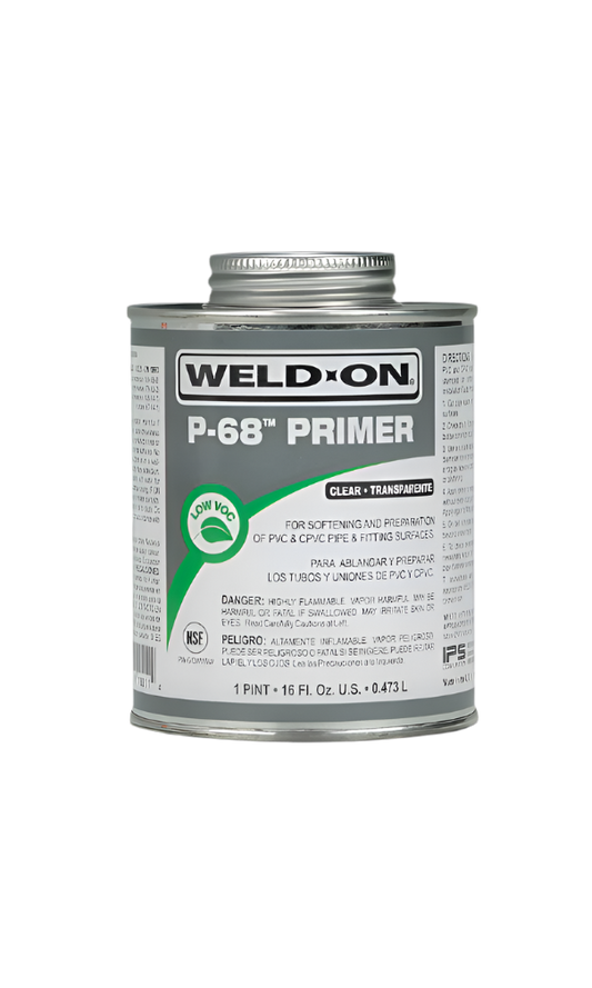 Pipe Glue Weld-On P-68 Primer - 1 Pint