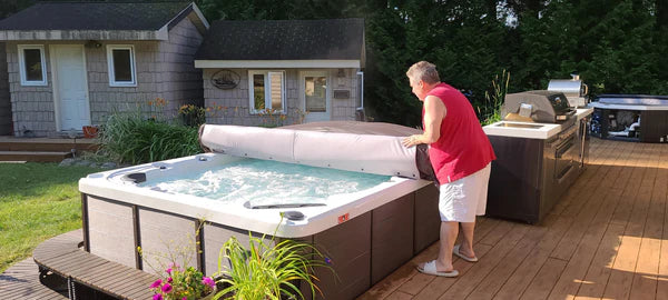Rolling Spa Cover - St Lawrence/Hudson 13ft - Black