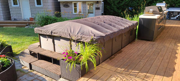 Rolling Spa Cover - St Lawrence 16ft - Black