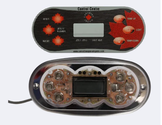 Balboa TP600 Topside Control Panel and 2 Pump Overlay Combo – CSC Parts