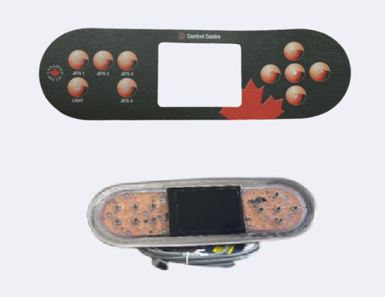 Balboa TP700 Topside Control Panel and 4 Pump Overlay Combo